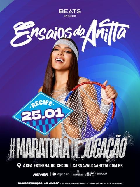 Ensaios da Anitta 2025 - Recife